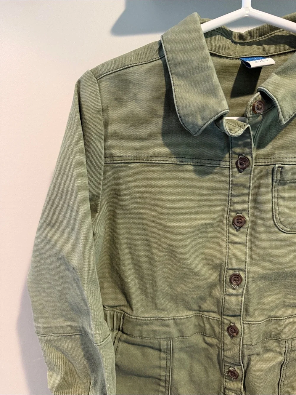 Old Navy 5T Army/Olive Green Long Sleeve Romper